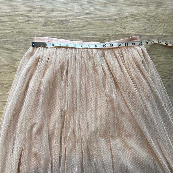 Needle & Thread Blush Pink Tulle Maxi Skirt | Romantic Bridal Wedding Formal - Picture 9 of 10